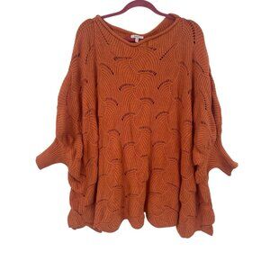 Cozy Orange Knit Sweater